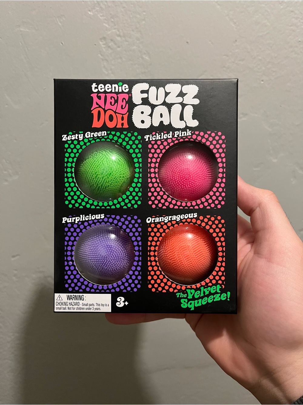 Needoh Teenie Fuzzball 4 Pack